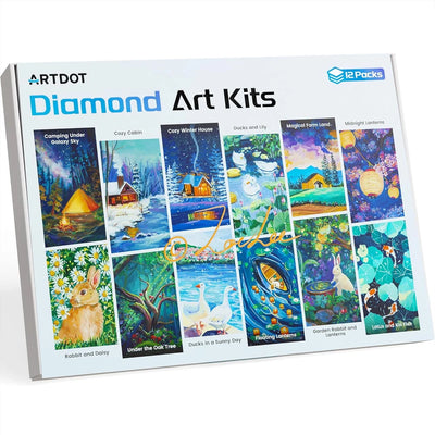 ARTDOT Diamond Art Kits 12-pack Zoe Lee diamond painting kit