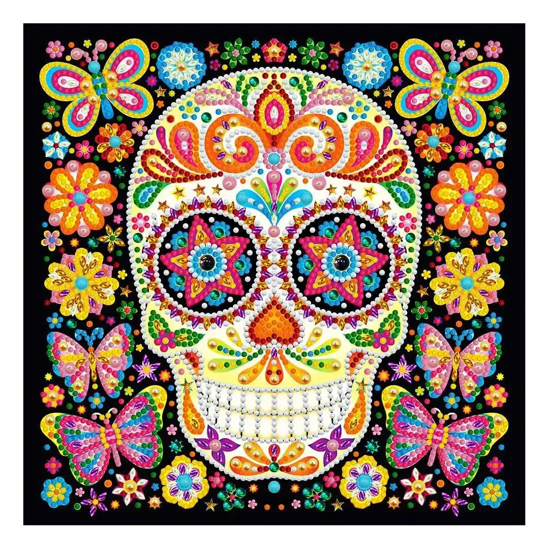 Skull - Glow in the dark diamond painting 