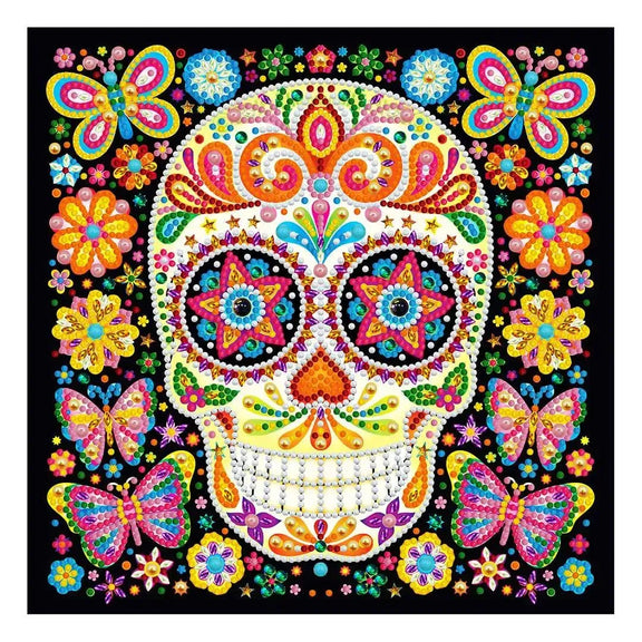Skull glow-in-the-dark diamond painting