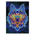 Thumbnail for Wolf glow-in-the-dark diamond painting