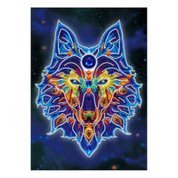 Thumbnail for Wolf 30x40cm - Glow in the dark diamond painting 