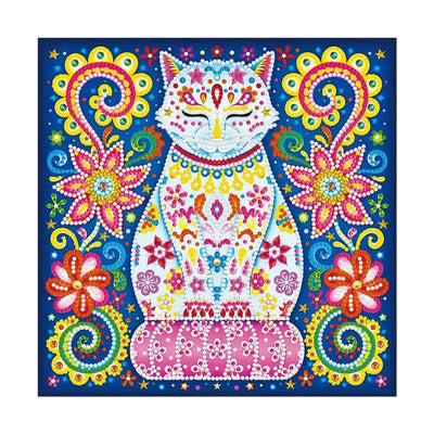 Cat glow-in-the-dark diamond painting