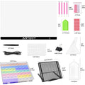 Thumbnail for Dimensions and accessories of the ARTDOT A2 light pad presented.