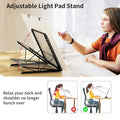 Thumbnail for Adjustable light pad stand used in diamond painting.