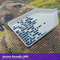 Thumbnail for Aurora Borealis special drills close-up – rainbow shimmer on diamond painting drills