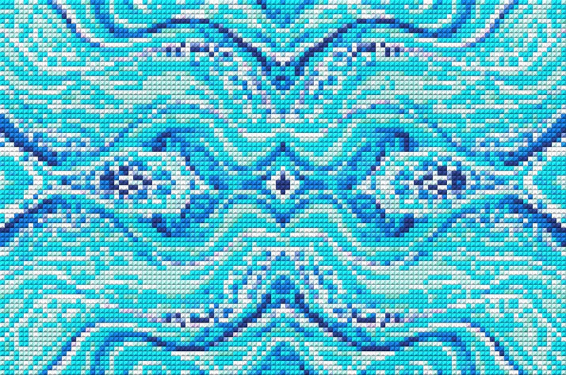 Diamond Pattern - Abstract Waves