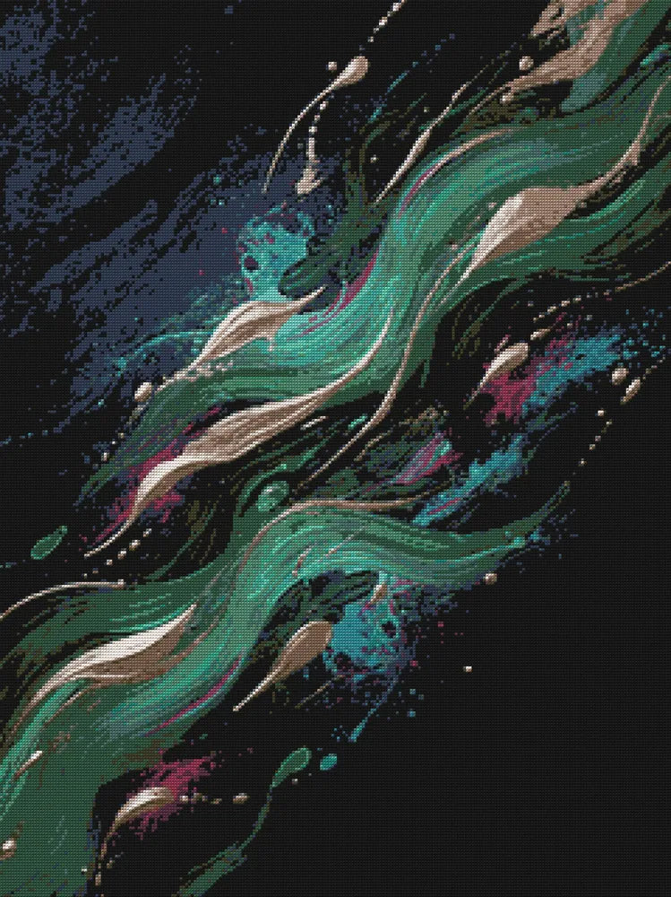 Diamond Pattern - Abstract Waves