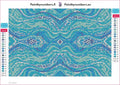 Thumbnail for Abstract Waves diamond painting adhesive canvas 30x20cm