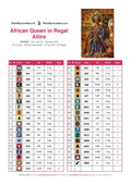 Thumbnail for DMC color chart for African Queen in Regal Attire diamond painting - 37 colors