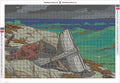 Thumbnail for Diamond painting adhesive canvas preview - After The Hurricane Bahamas