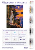 Thumbnail for Paint color chart and instructions - Aino by the Lake 50x70cm
