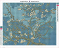 Thumbnail for Almond Blossom diamond painting adhesive canvas 50x40cm