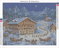 Thumbnail for Alpine Gasthof diamond painting adhesive canvas 50x40cm
