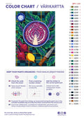 Thumbnail for Paint color chart and instructions - Alsace Red Cabbage, November 50x70cm