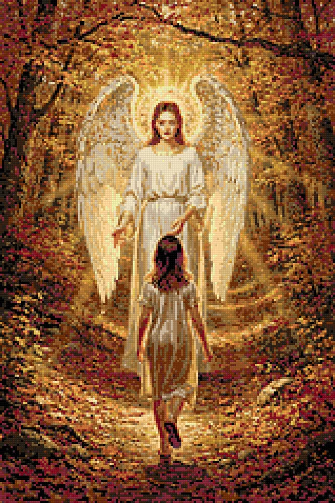 Diamond Pattern - Angel and Child