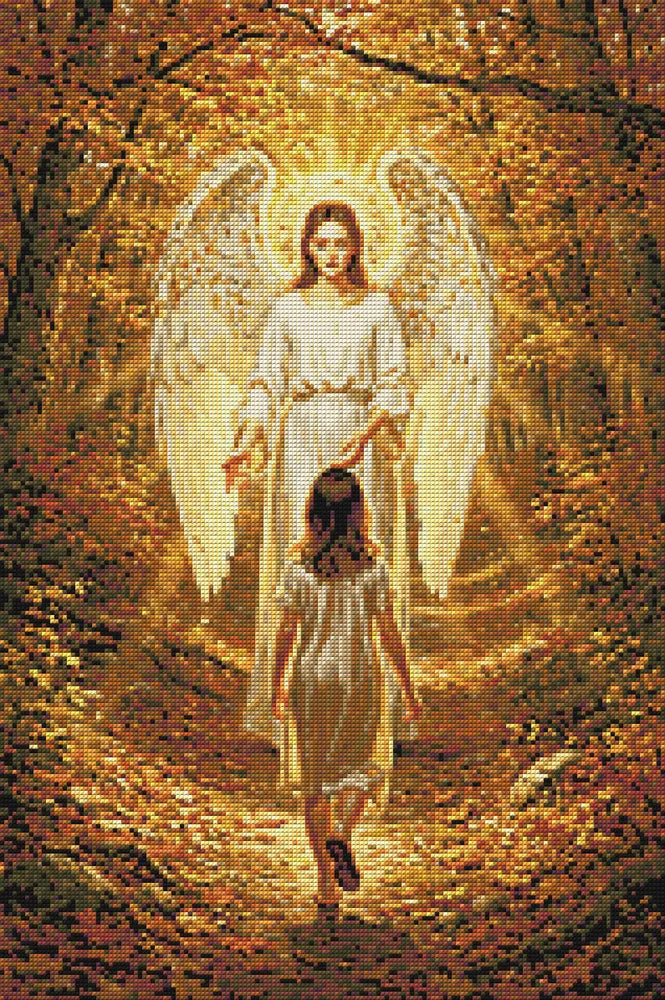 Diamond Pattern - Angel and Child