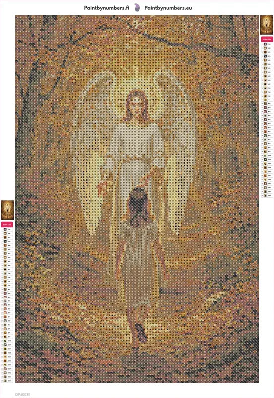 Angel and Child diamond painting adhesive canvas 40x60cm