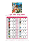 Thumbnail for DMC color chart for Angel in the Pearl Garden diamond painting - 28 colors