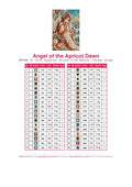 Thumbnail for DMC color chart for Angel of the Apricot Dawn diamond painting - 36 colors