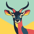 Thumbnail for Antelope 20x20cm small paint by numbers