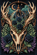 Miniatyrbild: Diamantmönster för Antler Skull Roses
