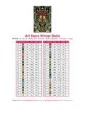 Thumbnail for DMC color chart for Art Deco Winter Bells diamond painting - 42 colors