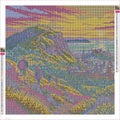 Thumbnail for Diamond painting adhesive canvas preview - Arthur Seat Cloudbreak