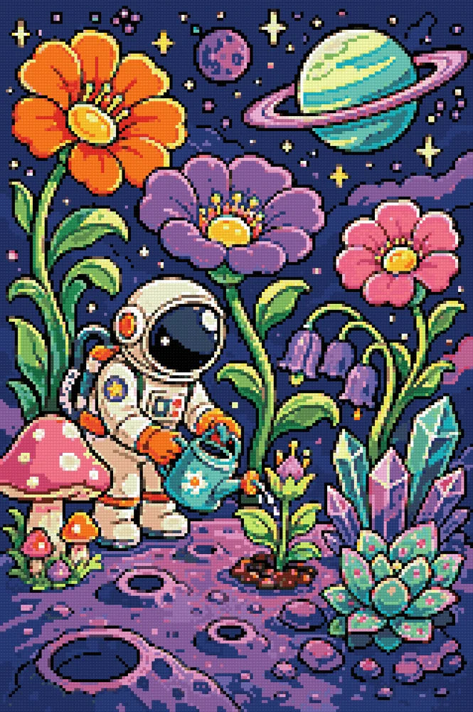 Diamond pattern - Astronaut Gardener