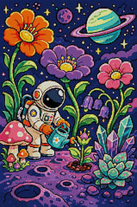 Thumbnail for Diamond pattern - Astronaut Gardener