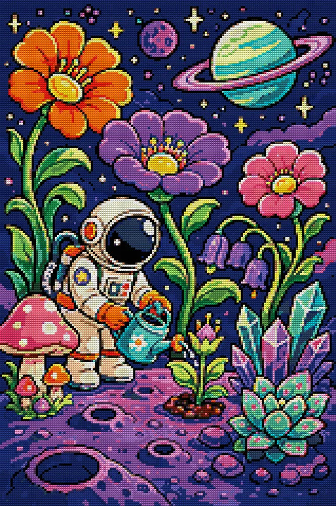Diamond pattern - Astronaut Gardener