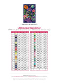 Thumbnail for Astronaut Gardener diamond painting color chart – 41 DMC colors