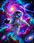 Thumbnail for Astronaut in the Nebula, 40x50 cm diamond painting – original artwork the design is made from