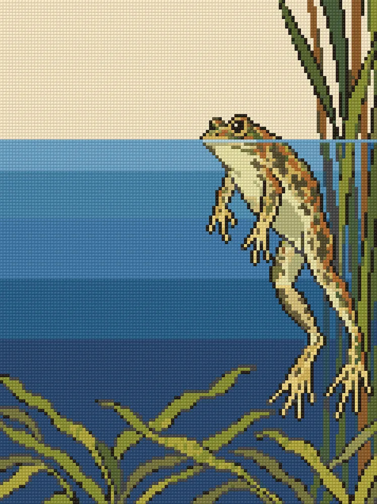 At the Waterline, 30x40 cm diamond painting – finished design preview