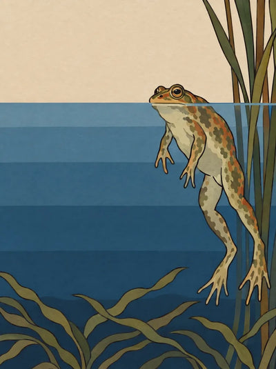 At the Waterline, 30x40 cm diamond painting – original artwork the design is made from