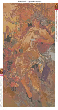 Thumbnail for Autumn Automne diamond painting adhesive canvas 40x80cm