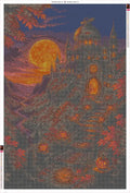 Thumbnail for Diamond painting adhesive canvas preview - Autumn Castle