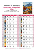 Thumbnail for DMC color chart for Autumn Elk in Mountain Valley diamond painting - 44 colors