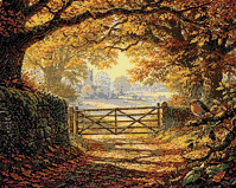 Diamantmönster för Autumn Gate