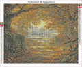 Thumbnail for Autumn Gate diamond painting adhesive canvas 50x40cm