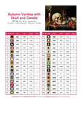 Thumbnail for DMC color chart for Autumn Vanitas with Skull and Candle diamond painting - 32 colors