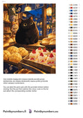 Thumbnail for Paint color chart and instructions - Bakery Window Cat 30x40cm