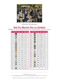 Thumbnail for DMC color chart for Bal Du Moulin De La Galette diamond painting - 35 colors