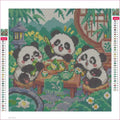 Thumbnail for Diamond painting adhesive canvas preview - Bamboo Breakfast Club