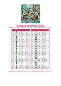 Thumbnail for DMC color chart for Bamboo Breakfast Club diamond painting - 32 colors