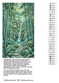Thumbnail for Color chart and instructions - Bamboo Forest Waterfall 40x70cm