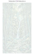 Thumbnail for Numbered canvas - Bamboo Forest Waterfall 40x70cm