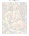 Thumbnail for Paint by numbers numbered canvas - Basket of Puppies 40x50cm