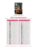 Thumbnail for DMC color chart for Bath Time Dachshund diamond painting - 38 colors