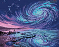 Thumbnail for Diamond painting pattern chart - Beach Under Stars