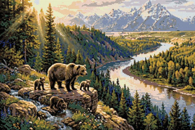 Diamantmönster för Bear Family
